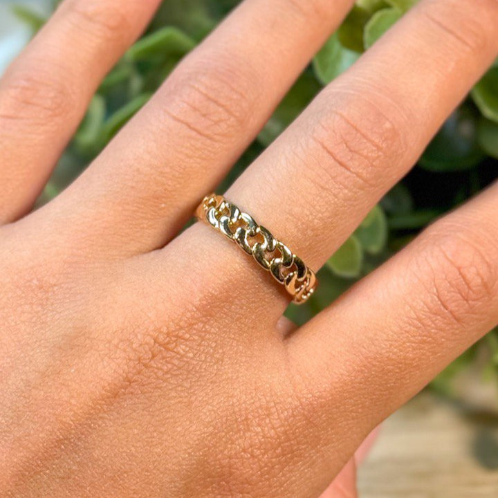 Cuban chain ring