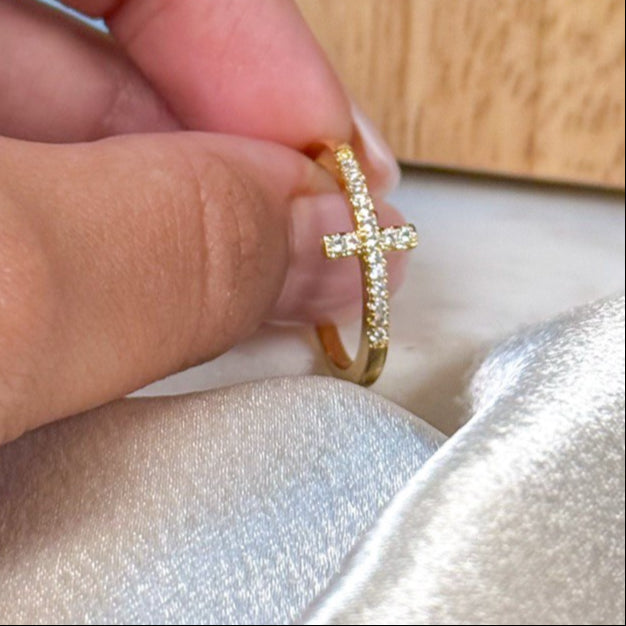 Diamond Cross Rings