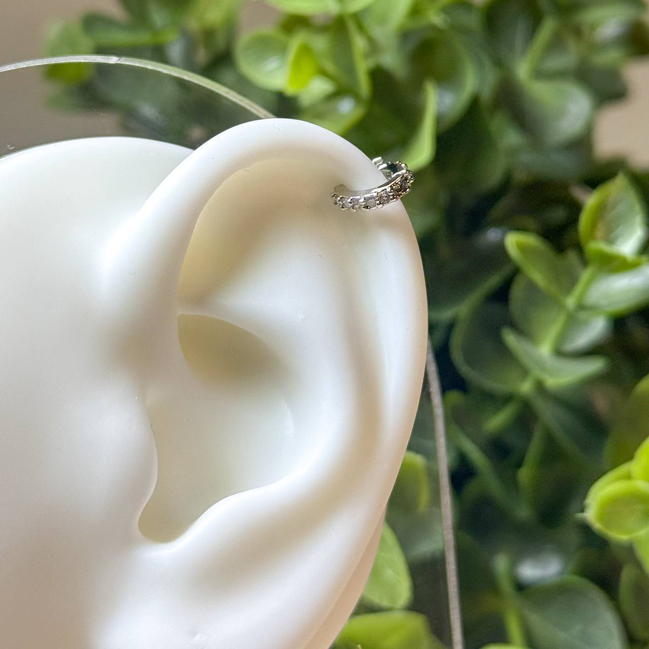 Zirconium hoops earings