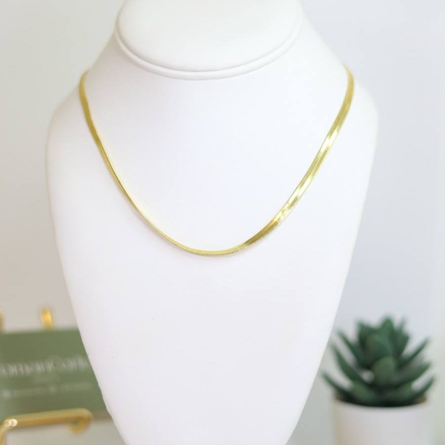Golden snake necklace