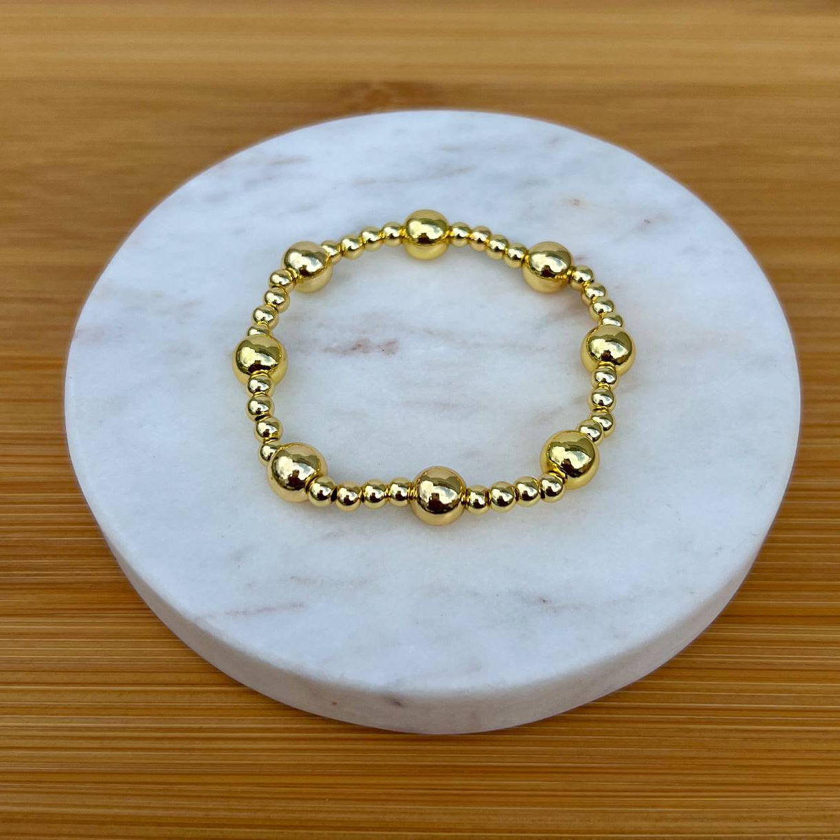 Multi size bead bracelet