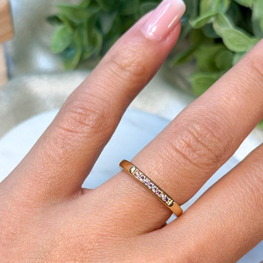 Diamond flat ring