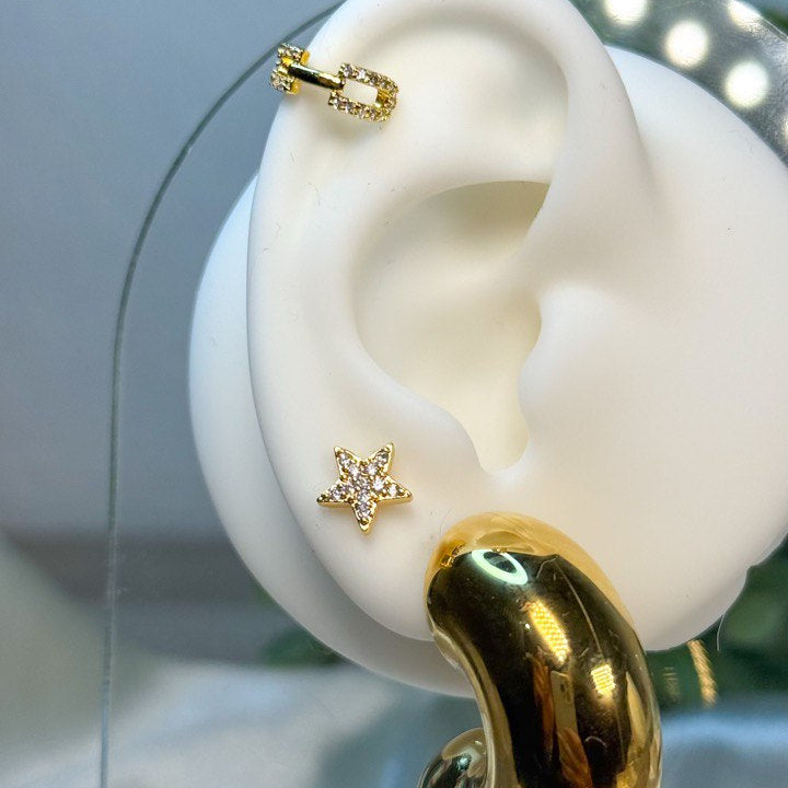 Diamond Chain earcuff