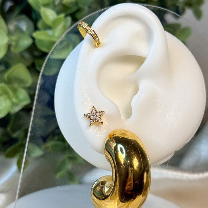 Simple zircon Earcuff
