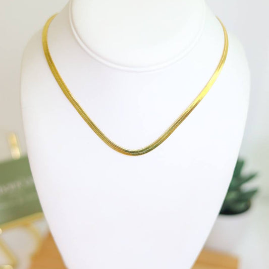 Golden snake necklace