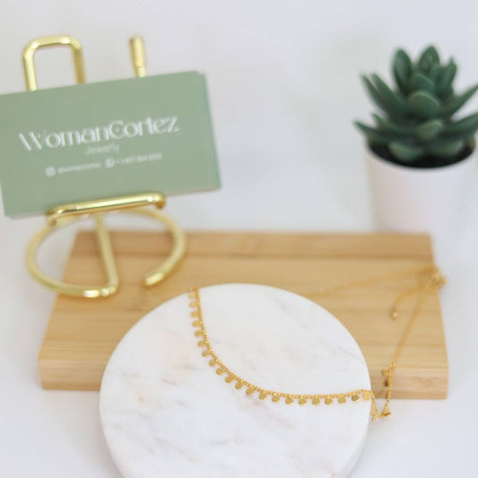 Mini circle necklace