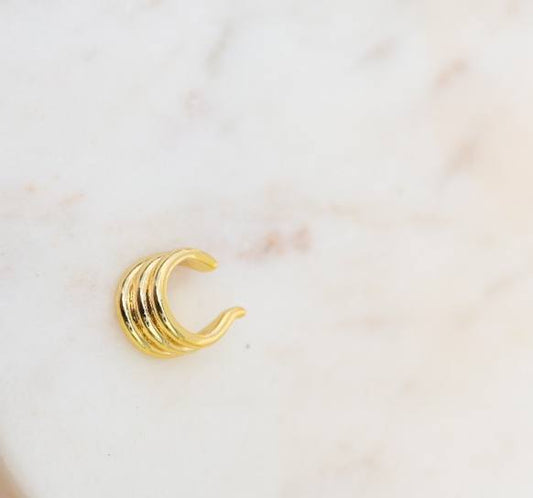 3 Golden lanes earcuff